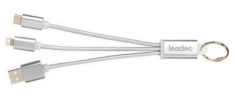 3-in-1 Metall Ladekabel